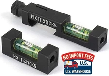 Fix It Sticks Bubble Level Set with Foam Carrier and Pouch