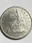 1877-S Trade Dollar $1 Strong Detail AU Sharpness Better Example See Pics