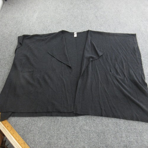Lululemon Sweater Womens One Size Gray Wrap Poncho Open Front Knit Pockets