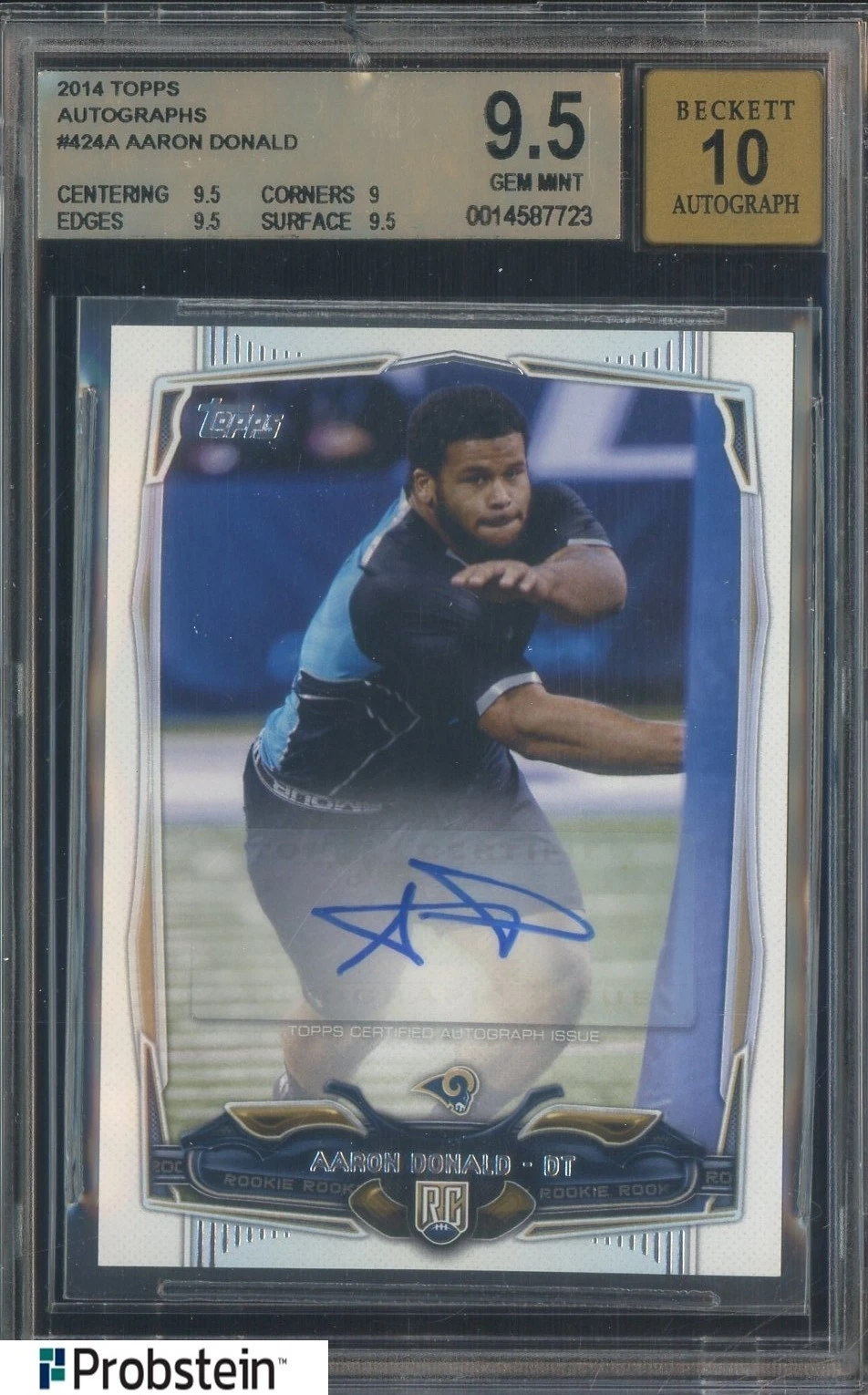 Aaron Donald Topps Translucent # Autograph