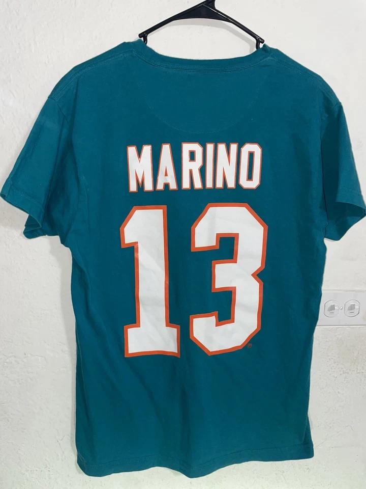 Camiseta deportiva Dan Marino Mitchell & Ness Miami Dolphins para hombre con nombre y número Foto 2 de 4