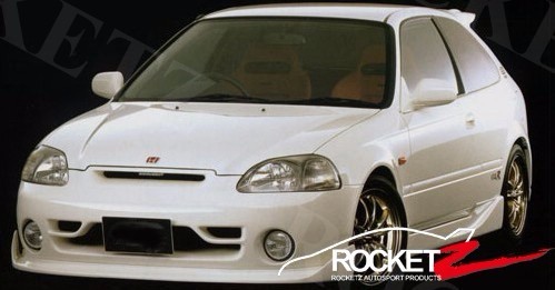 NUEVAS 96-00 Faldas laterales estilo Honda Civic Mugen 2 puertas 3 puertas ej em ee. uu. canadá frp - Imagen 3 de 3