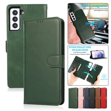 For Samsung Galaxy S24 S23 S22 Ultra S21 S20 Leather Detachable Wallet Case