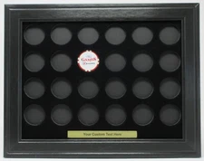 24 CASINO CHIPS (NOT INCLUDED) W/CUSTOM TEXT WALL DISPLAY PICTURE FRAME 12" x 9"