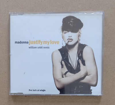 CD Single MADONNA Justify My Love 1990 Germany Sire/Warner Remix William Orbit.