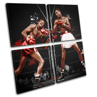 Tableau Mural Sugar Ray Robinson – Impression Sur Toile – Art Boxing Sport – Neuf