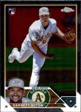 2023 Topps Chrome Update #USC180 Garrett Acton Oakland Athletics Rookie