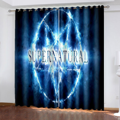 Supernatural Vorhänge Verdunklung Vorhang Blickdicht Vorhänge Gardine mit Ösen
