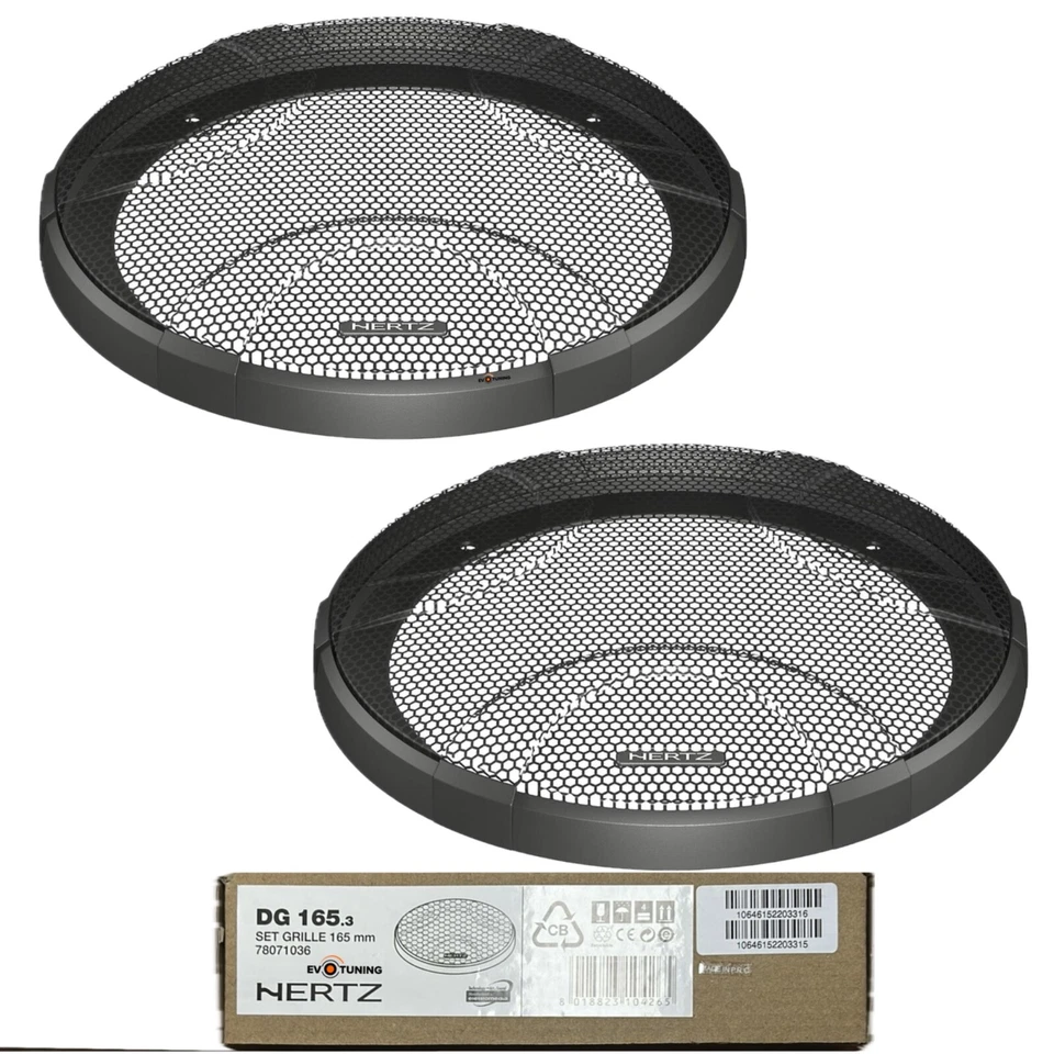 Coppia Griglie Hertz DG 165.3 Universali per Casse Altoparlanti 165mm 16,5 cm