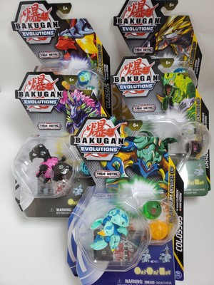 Bakugan Evolutions True Metal Colossus, Sharktar, Gragonoid, Neo Pegatrix, Colos