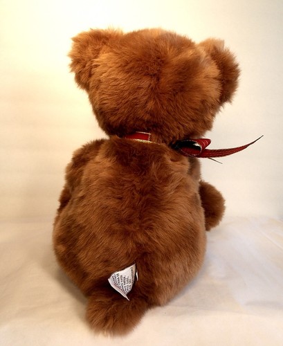 Gund Booker Teddy Bear Plush Cuddly Soft 14" Tall With Glasses Bow 44406 - Picture 2 of 9