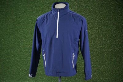MEN S MEDIUM ZERO RESTRICTION POWER TORQUE MOONLIGHT BASIN WIND BREAKER 1/2 ZIP!