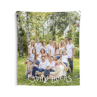 Personalized Indoor Wall Tapestry 60'' × 50'' | Original Photo | Custom Gift Idea