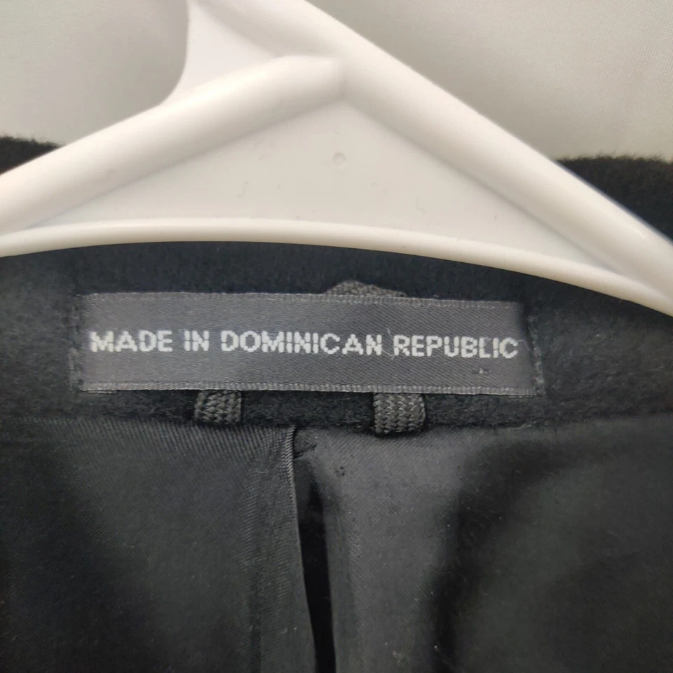 Gabardina vintage Ing Loro & C. Italia para hombre de lana y cachemir negra larga 44R Foto 2 de 4