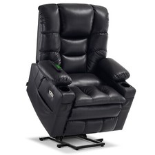 MCombo Large Dual Motor Power Lift Recliner Chair , Faux Leather 7634