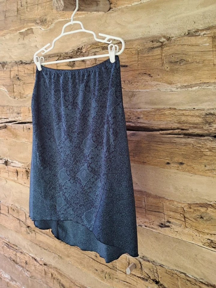 Norton McNaughton Women's Skirt Midi Slip Skirt Polyester Blue Print Size XLP - Image 4 of 4