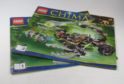 LEGO  Bauanleitung Instruction Nr. 70132 Chima   Skorpionstachel Heft 1 + 2
