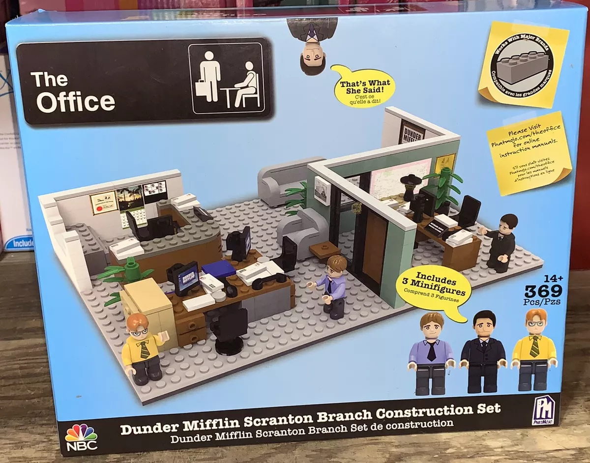 New DUNDER MIFFLIN Scranton Branch CONSTRUCTION SET Phatmojo THE OFFICE  Figures