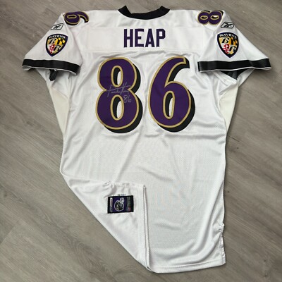Team Issue 2001 TODD HEAP Baltimore Ravens Jersey Reebok Helmet