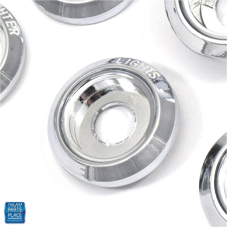 Pontiac GTO LeMans 1967-1972 juego de 5 bisel de tablero con letras blancas Foto 2 de 2