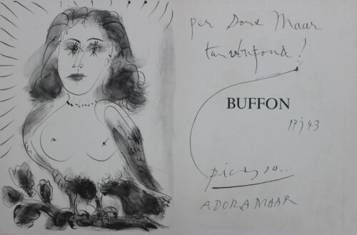 Pablo Picasso Original Lithograph Dora Maar Buffon Frontispiece 1957 - Picture 1 of 1