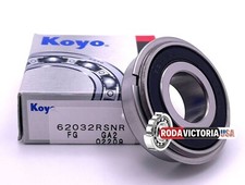 KOYO 6203 2RS NR DEEP GROOVE BALL BEARING RUBBER SEALED W/ SNAP RING 17x40x12mm