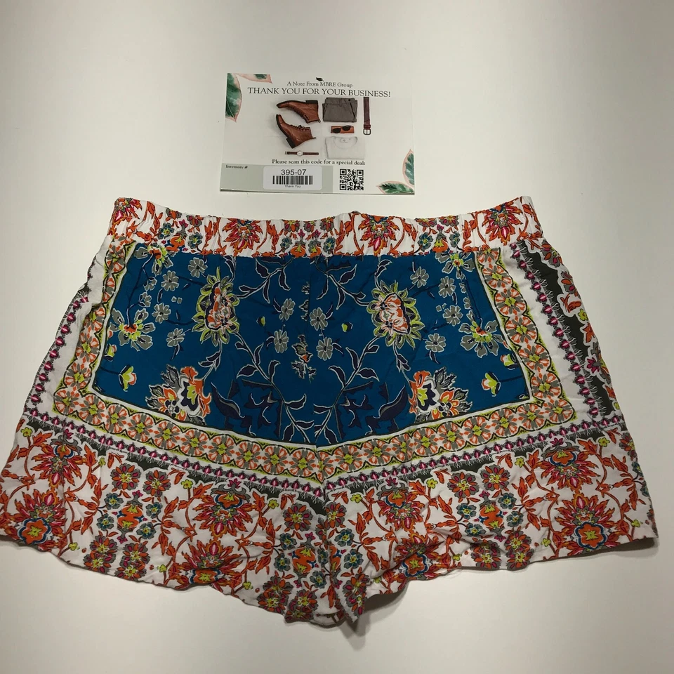 Шорты Bebop женские размер большой легкие с цветочным принтом без застежек 3 дюйма средняя посадка - Изображение 2 из 4