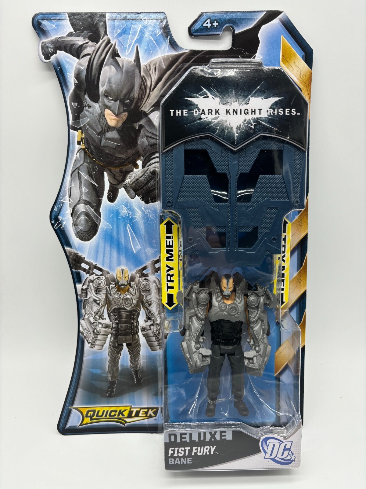 Batman Dark Knight Rises Deluxe Fist Fury Bane Figure, QuickTek 2012 Mattel