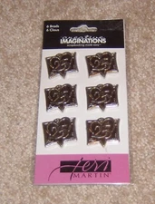 Creative Imaginations Metal Brads ~ 25th Silver Anniversary