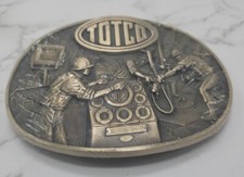 Rare Vintage 1982 Totco Oil Gas Sservices Solid Brass Belt Buckle - New Sealed