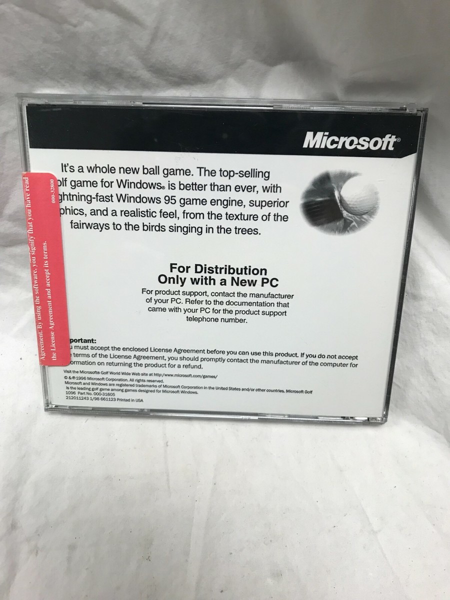 MICROSOFT GOLF 3.0 1996 +1Clk Windows Install CD | eBay