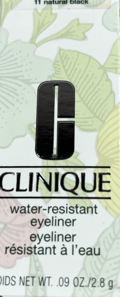 Clinique Water Resistant Eyeliner Cake Natural Black New In Box