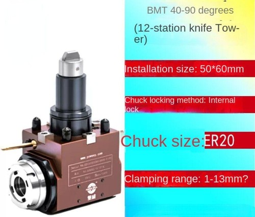 Blocco elettroutensili angolo retto torretta elettrica tornio CNC accessori macchina - Foto 1 di 6