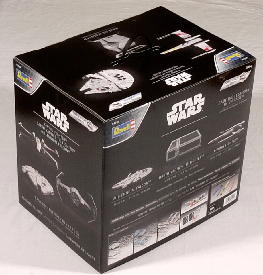 PRL) REVELL STAR WARS 01044 X-WING DARTH VADER'S TIE FIGHTER MILLENIUM FALCON - Immagine 4 di 4