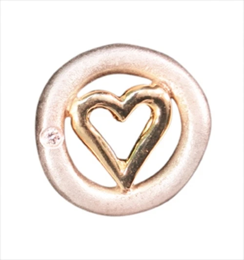 NEW: Peace & Love Earrings-Sterling Silver-Solid 18K Gold-Tiny Diamonds-Handmade - Image 4 of 4