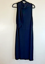 Pink Tartan Black Drop Waist High Neck Sleeveless Semi-Formal Dress Size 12