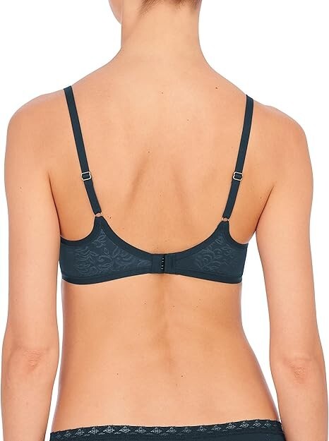 【ピ】marte Bi-Color Sheer Jacquard NATORI 136059 Sheer Jacquard Full Fit Contour Underwire Bra