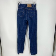 Vintage Lee Jeans High Waist Tapered Leg Union Made USA Sz 7 24  Waist