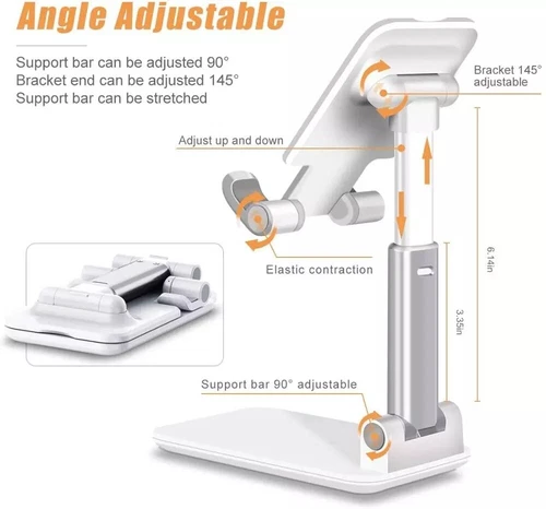 Folding Foldable Tablet Stand Desktop Holder Mount For Cell Phone iPad iPhone 1+ - Picture 8 of 14