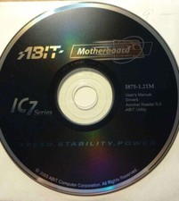 ABIT Motherboard IC7 Series I875-1.21M Drivers Utility Install CD