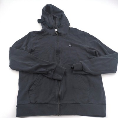 Knowledge Cotton Apparel Organic Zip-Up Hoodie  Men's Medium Navy GOTS Heavy
