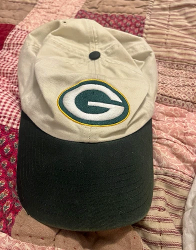Green Bay Packers NFL Football Cap Hat Beige/Green Officially Licensed Size L