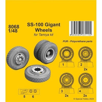 CMK 129-8068 SS-100 RIESENRÄDER 1/48 / FOR TAMIYA KITS