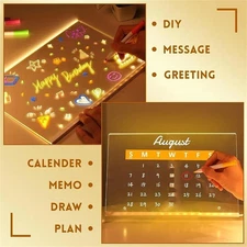 Lumiboard LED Drawing Board Doodle Glow Drawing Board LED Note Board With Colors
