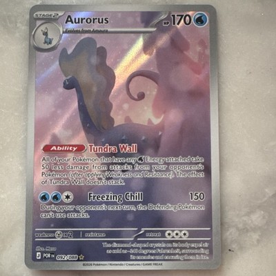 Pokémon TCG Aurorus 092/088 Full Art IR Holo ME:Perfect Order NM