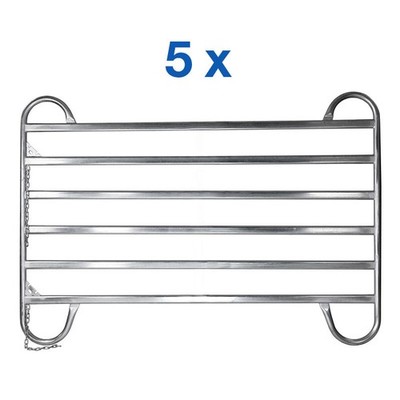 5 x Weidepanel Zaunpanel Weidepaneel Paddock Pferdebox Roundpen 240x152 cm