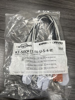 Keystone KT-SOCKET-T8-U-S-4-W New In Package!! Free Shopping