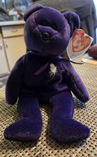 Ty Beanie Babies Princess Bear Purple Plush 1997 All Ages 3-4 4-7 8-11 Years