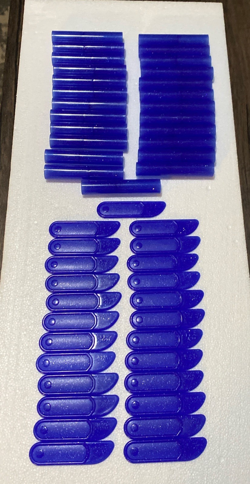 (50) Hasbro Play-Doh Accessories 25 Rollers And 25 Knives
