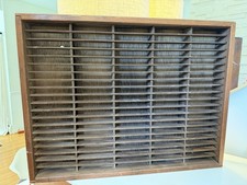 Napa Valley Box Company 100 Cassette Tape Wood Storage Holder Wall Rack
